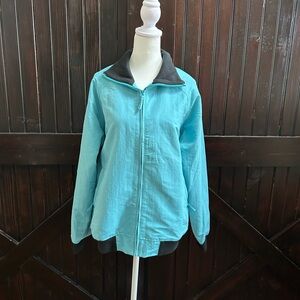 Outdoor Voices Teal and Black Utility Jacket